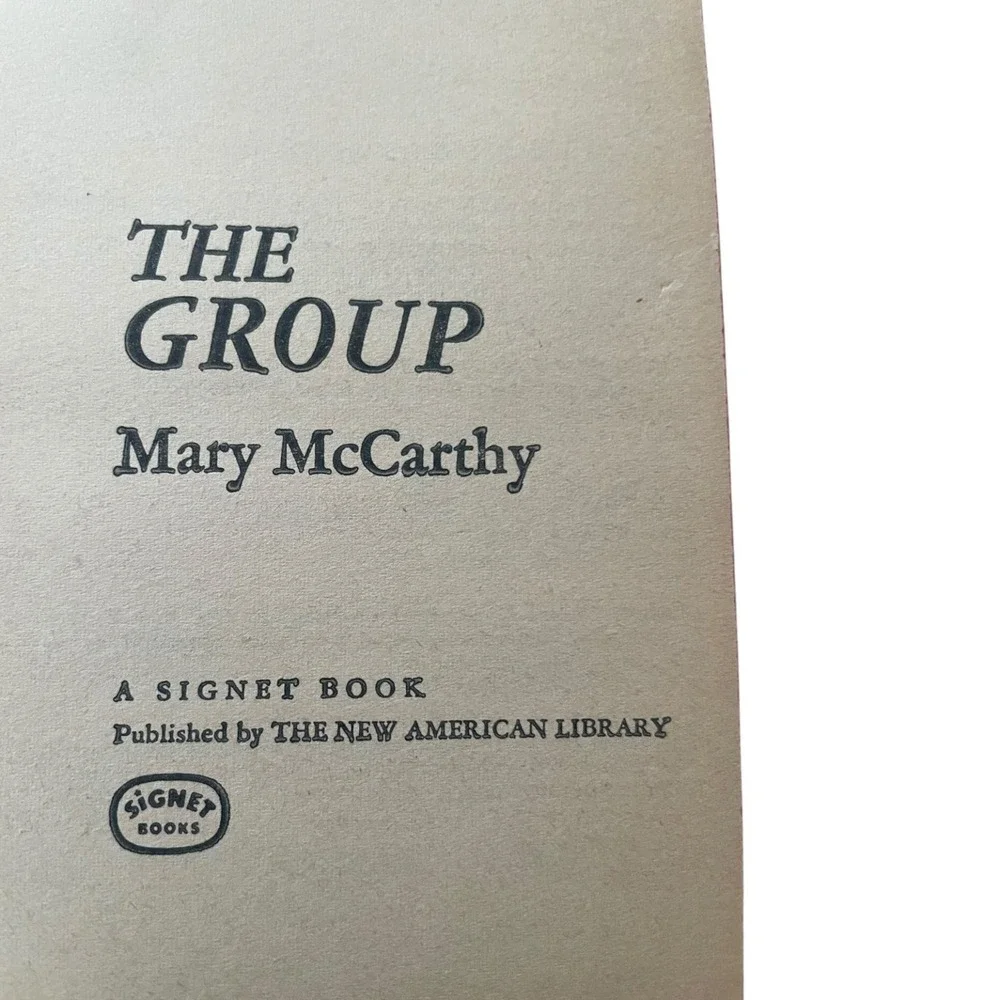 The Group by Mary McCarthy 1964 Signet Book Vintage Paperback Novel The
